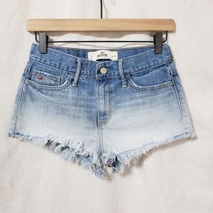 SALE!!! Hollister Mid-Rise Cut Off Denim Shorts Size 3/26
